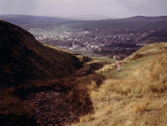Before and after shots of head of incline - Siddall's second tramway