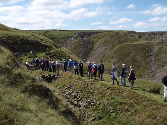 Guided Walk Approaching Ab Top from Thurnshead