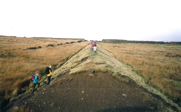 Bagden Tramway Embankment with a Breach