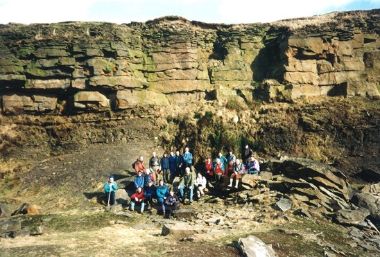 Moss Quarry Showing Rock Strata