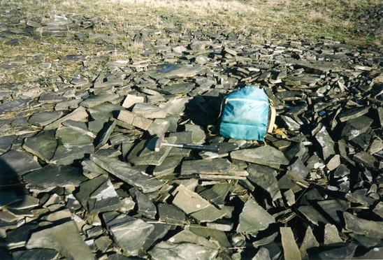 Grey roofing slates from Heald Quarries