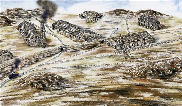 Cloughfold Scrubbing Mill, visualisation of layout